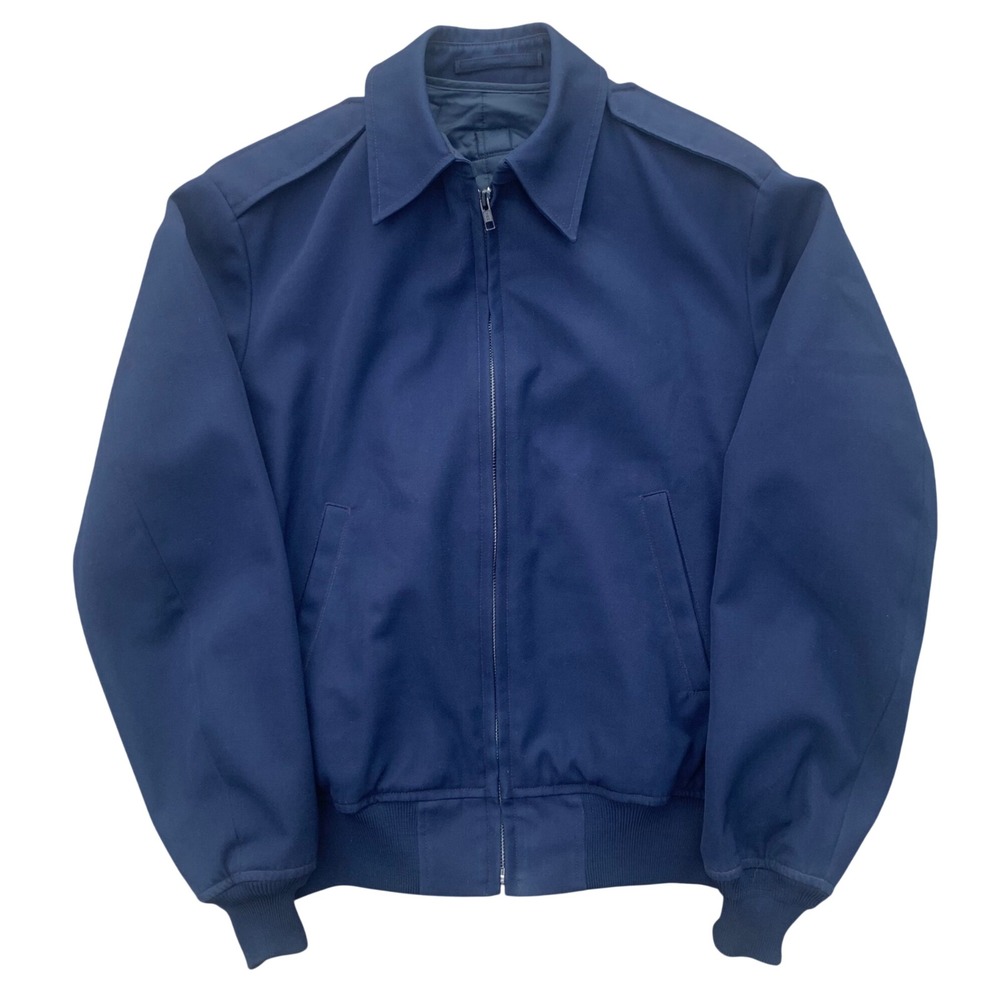 US Military Navy Blue Lightweight Service Jacket with Removable Liner 40R Bomber